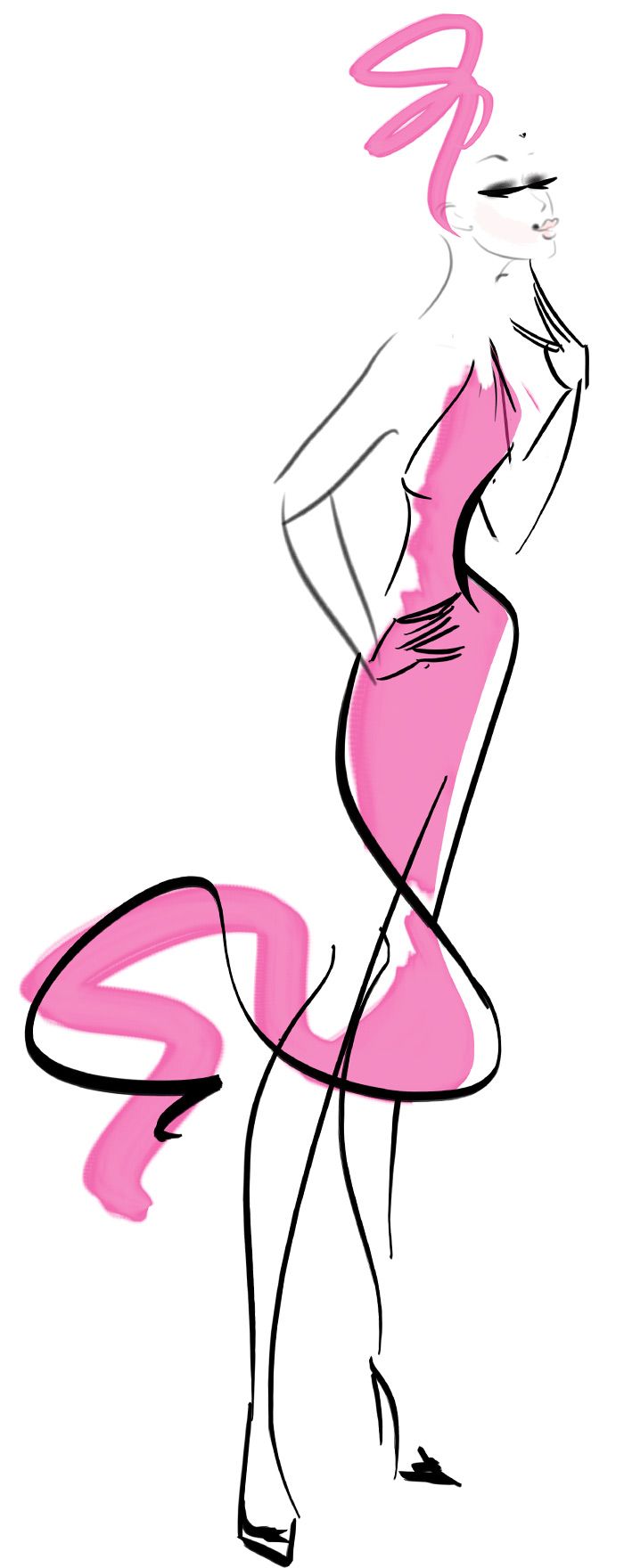 700x1760 Fashion Illustration Concept By @astridmueller For A Charity Event