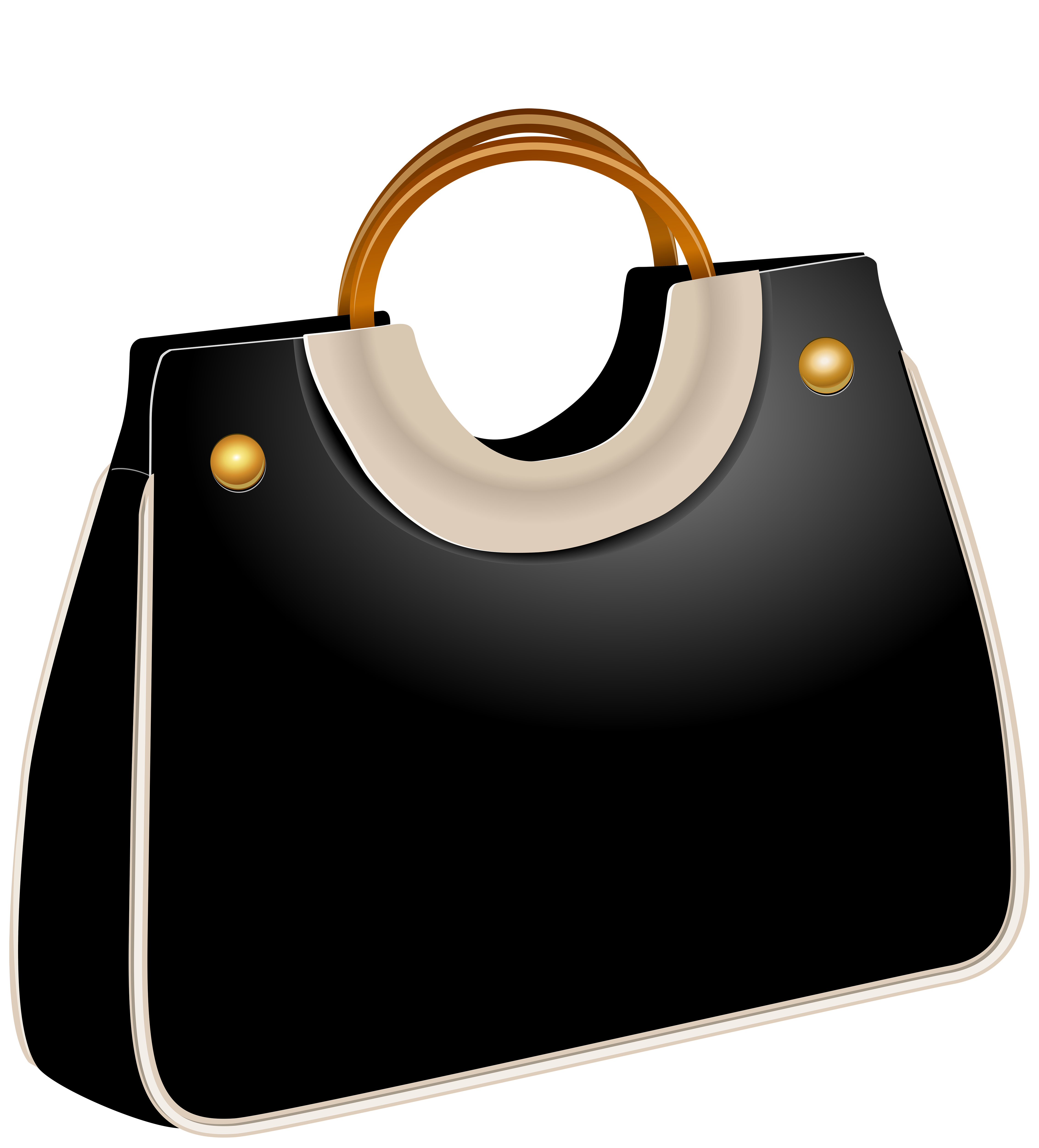 4527x5000 Handbag Black Png Clip Art