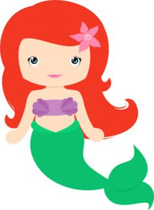 219x300 Free Printable Mermaid Clipart Free Images