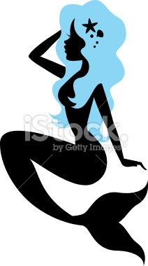 212x380 Mermaid Silhouette Clipart