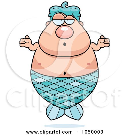 450x470 Royalty Free (Rf) Clip Art Illustration Of A Plump Merman