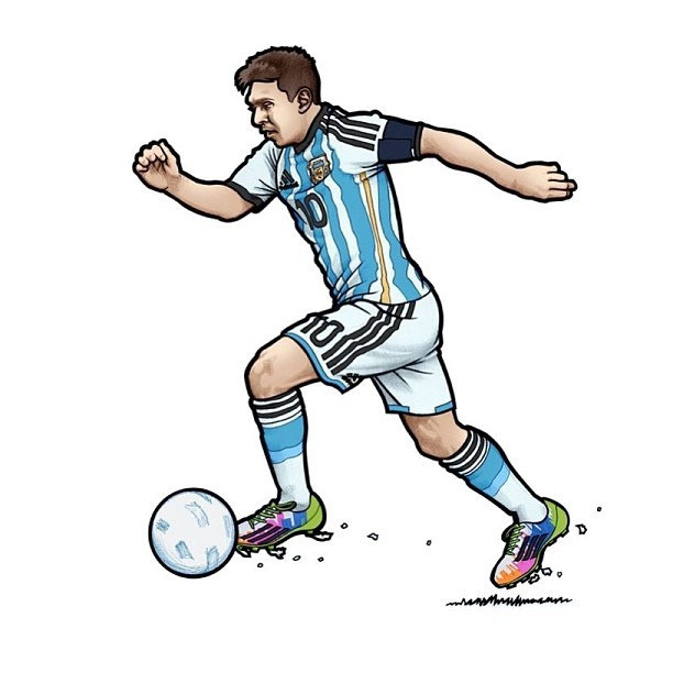 612x612 Lionel Messi (Argentina) 4fiveone