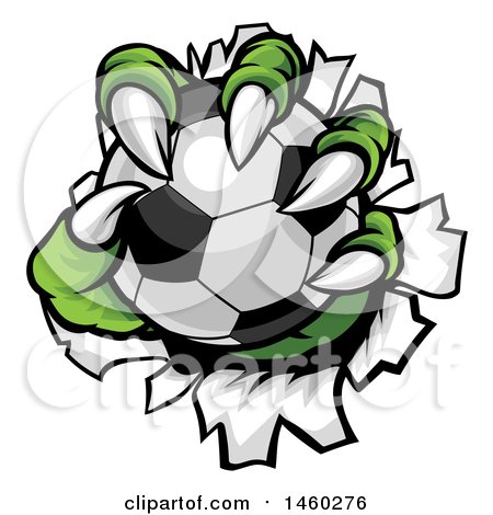 450x470 Clipart Of Green Monster Claws Ripping Through Metal