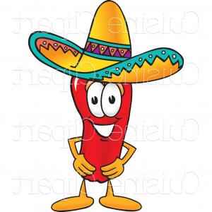 300x300 Photostock Vector Happy Mexican Chili Pepper Vector Clip Art