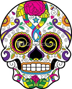 236x291 Sugar Skull Cliprt Gorgeous Notebook Decorated