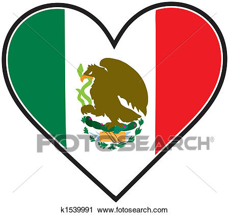 450x423 Clipart Mexico Clipart Of Mexico Heart Flag K1539991 Search Clip