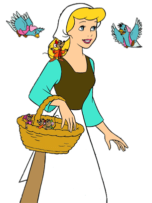 305x407 Cinderella, Mice And Birds Clip Art Disney Clip Art Galore