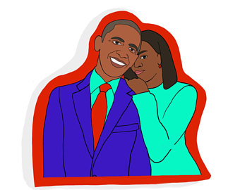 340x270 Michelle And Barack Obama Art Print Resist Resistance Art