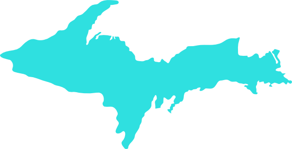 600x307 Michigan Clipart Mapclean Teal