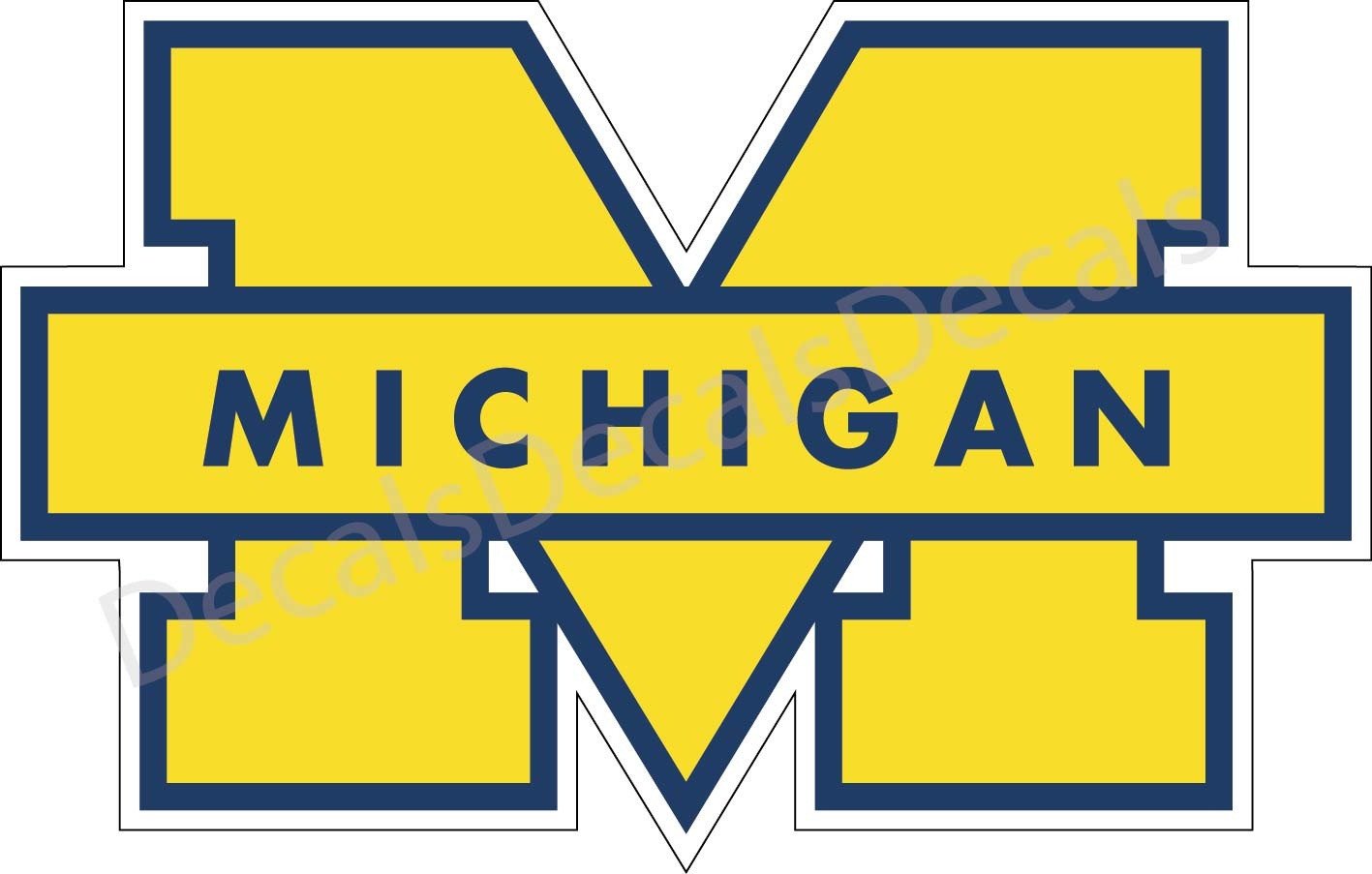 1417x903 University Of Michigan Wolverines Decalsticker For Car Truck