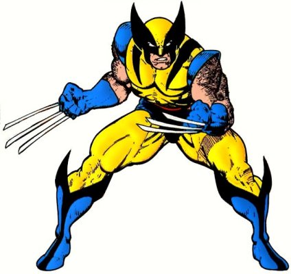 424x400 Wolverine Clipart Blue And Yellow 4065438