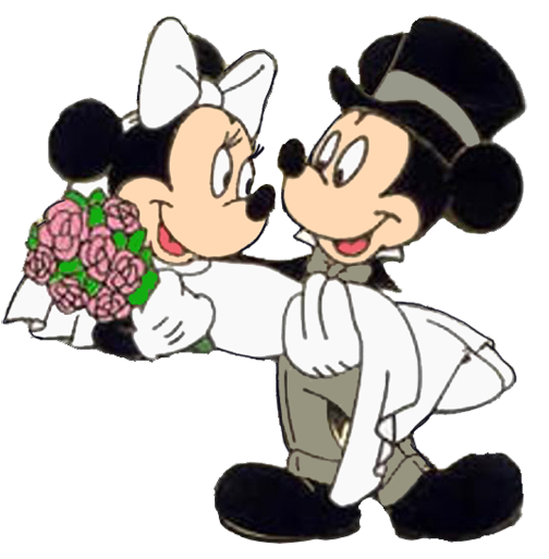 504x513 Collection Of Mickey And Minnie Wedding Clipart High Quality