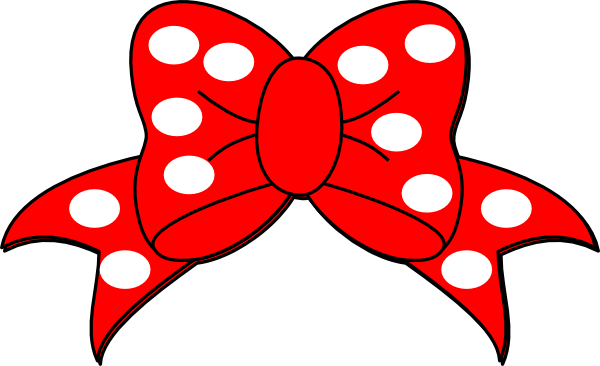 600x366 Clip Art Bows Polka Bow Clip Art