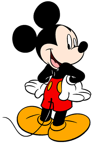 400x610 Mickey Mouse Motorcycle Graphic Clipart