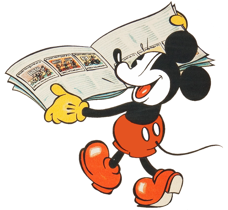 750x689 Mickey Mouse Reading Clipart
