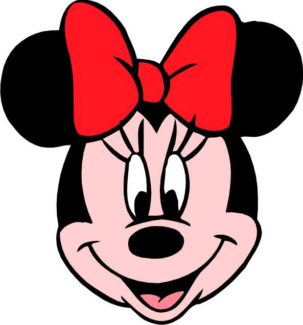 593x637 Minnie Mouse Head Outline Free Download Clip Art