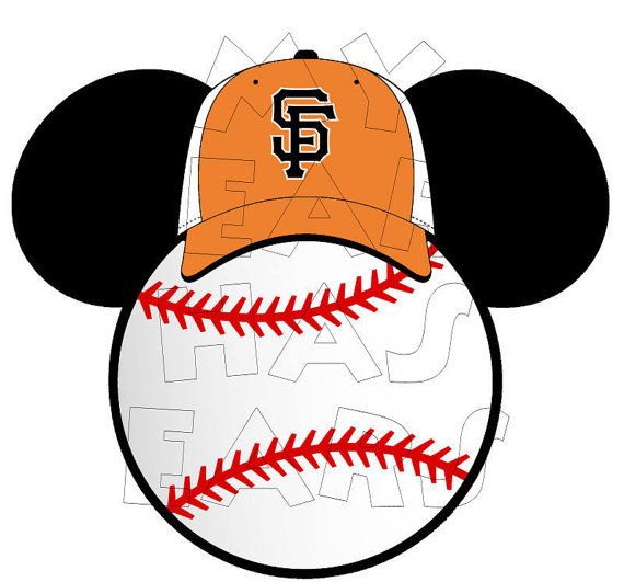 570x531 Printable Diy Baseball San Francisco Giants Mickey Mouse Disney