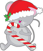 145x170 Christmas Mouse Clipart