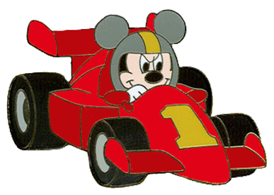 387x275 Mickey Mouse Clipart Race Car