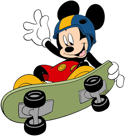 400x436 Disney Skateboarding Clip Art Disney Clip Art Galore
