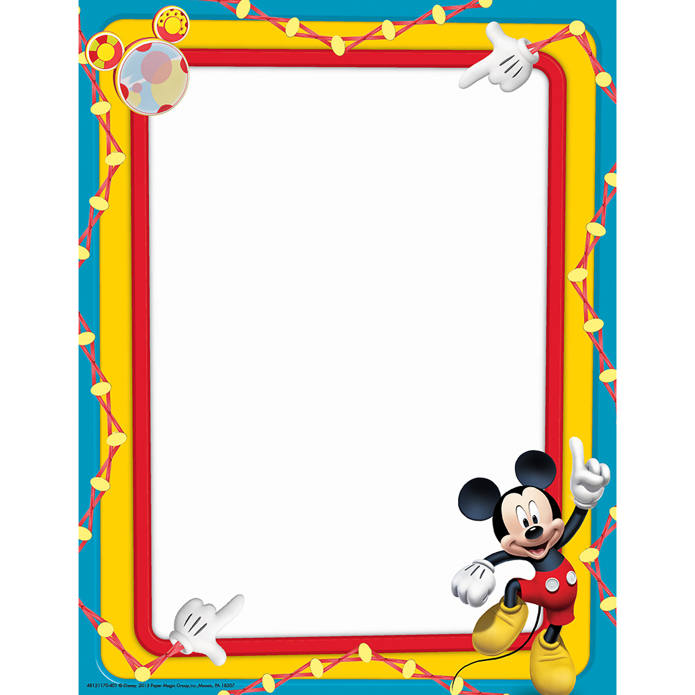 1000x1000 Mickey Mouse Clubhouse Primary Colors Computer Theme Paper