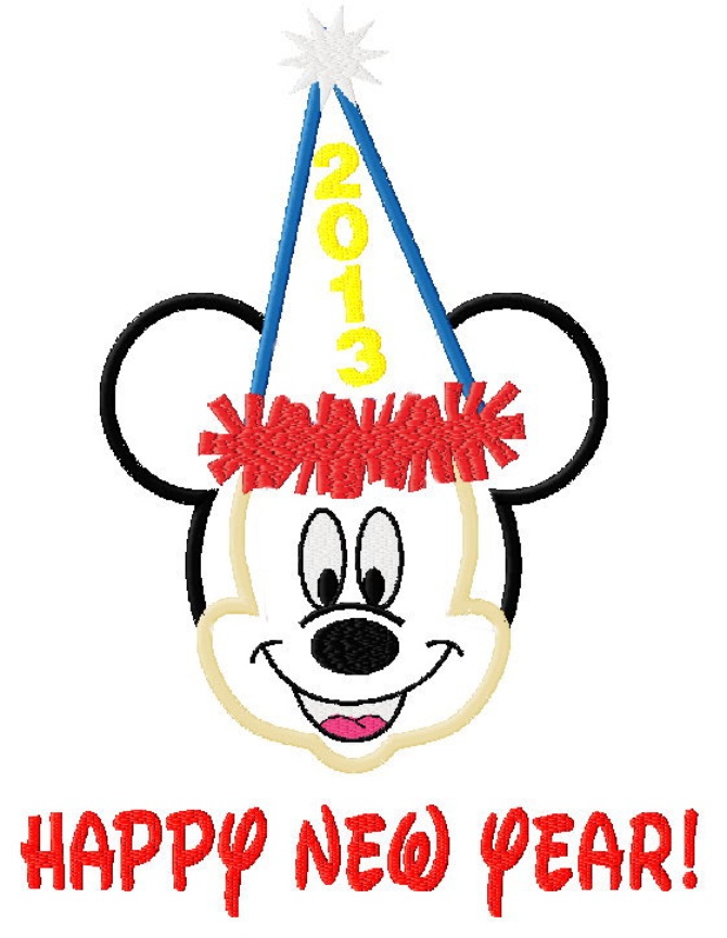 670x865 Mickey Mouse Happy New Year Clipart