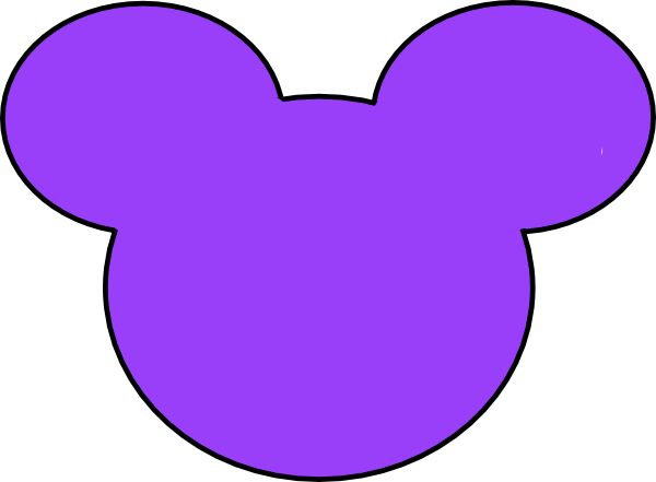 600x441 Mickey Mouse Head Outline Clip Art (64 )