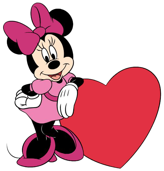 522x546 Minnie Mouse Mickey Mouse Daisy Duck Valentine's Day Clip Art