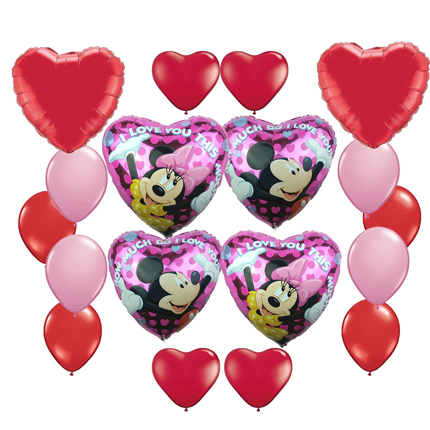 1500x1500 Mickey Mouse And Minnie Mouse Valentine Day Heart