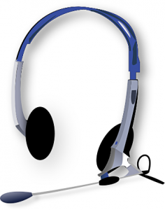 236x300 Headphones With Microphone Clip Art Download