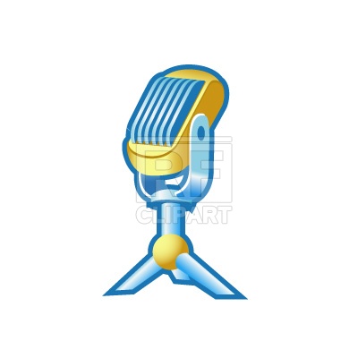 400x400 Retro Microphone Icon Royalty Free Vector Clip Art Image
