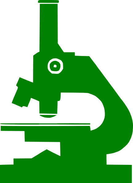 432x595 Green Microscope Clip Art
