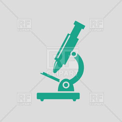 400x400 School Microscope Icon Royalty Free Vector Clip Art Image