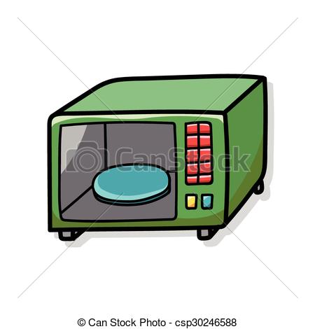 450x470 Microwave Doodle Vector