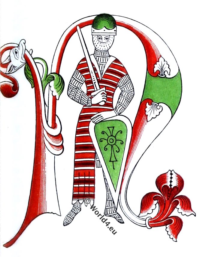 666x854 Ecclesiastics Of The 12th Century. Bishop, Monks Costumes