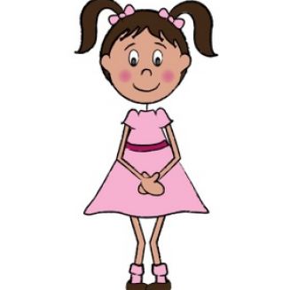 327x327 Little Girl Clipart