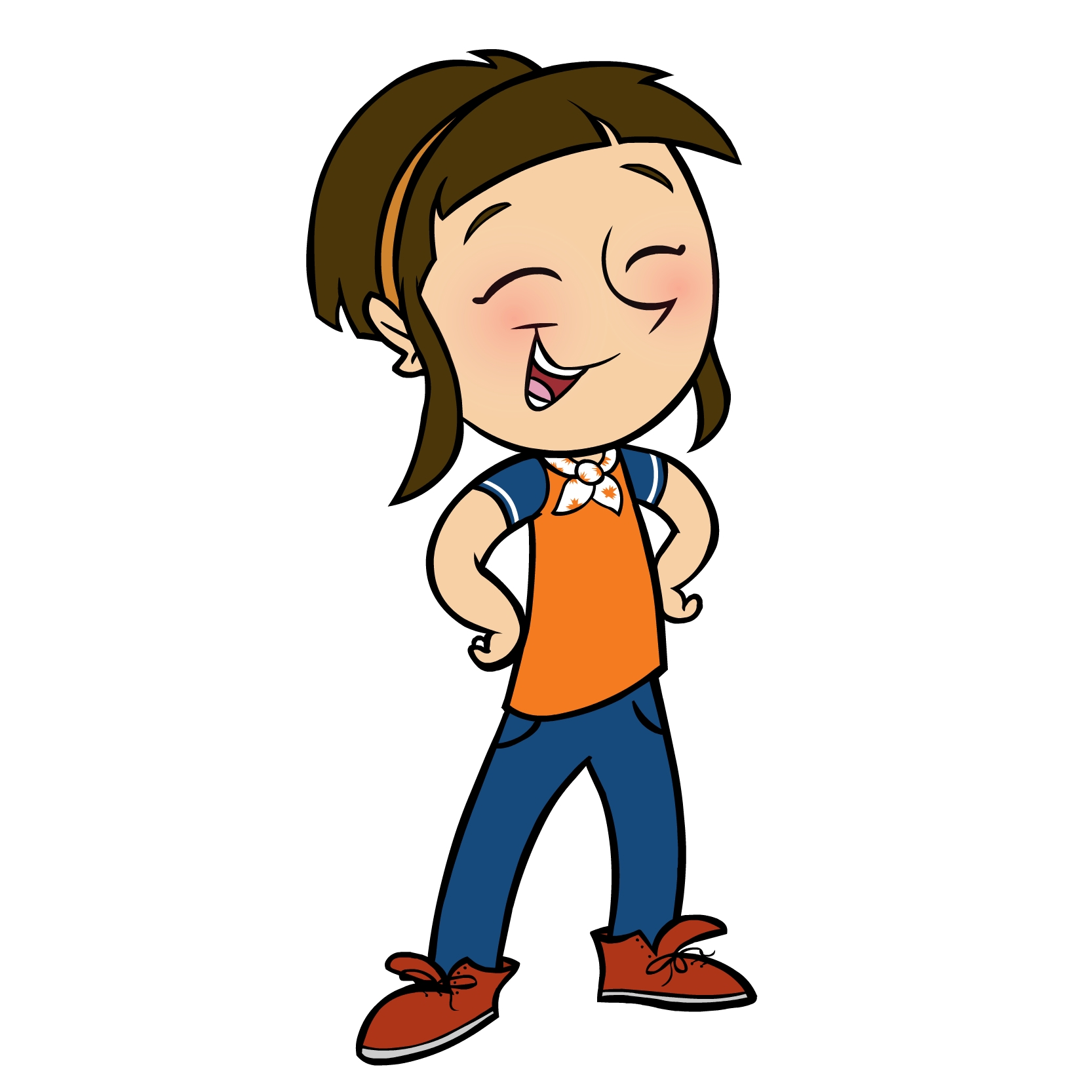 1666x1666 A Clipart Of A Girl