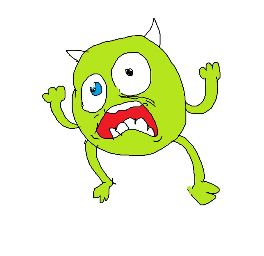 907x880 Mike Wazowski W 2 Eyes By Krappykinx