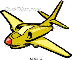300x251 Cartoon Jet Airplane Vector Clip Art