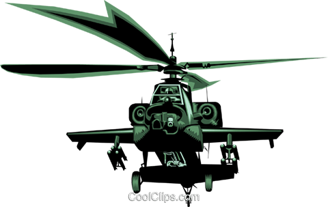 480x303 Ah 64 Helicopter Royalty Free Vector Clip Art Illustration