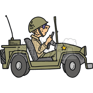 300x300 Soldier Clipart Truck
