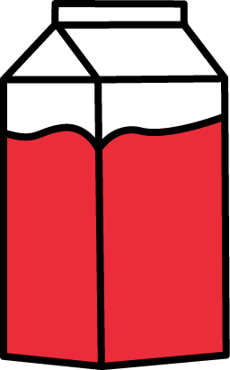 256x411 Pint Of Milk Clip Art