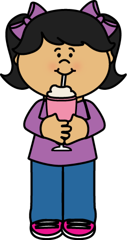 254x481 Girl Drinking Milkshake Clipart Milkshake, Clip