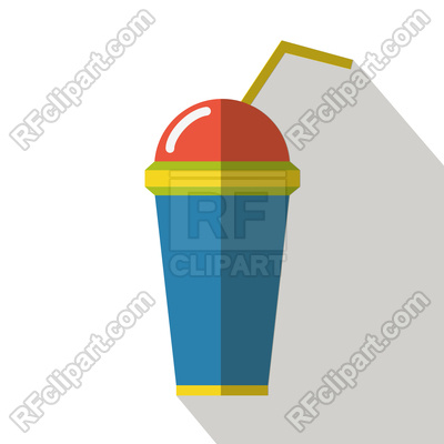 400x400 Big Glass With Milkshake Icon Royalty Free Vector Clip Art Image