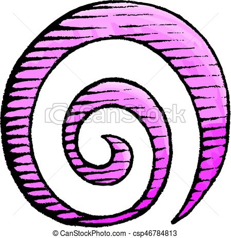 450x463 Ink And Watercolor Sketch Of A Spiral Galaxy Symbol. Vector