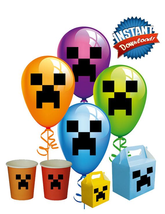 570x738 Minecraft Clipart Balloon Free Collection Download And Share