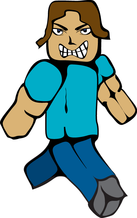 441x699 Minecraft Steve Clipart