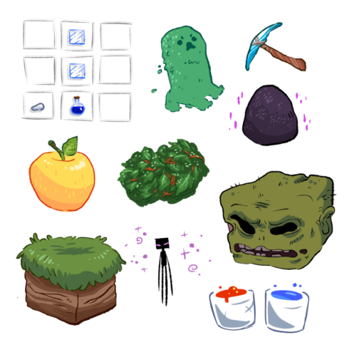 500x500 Minecraft Creeper Face Clipart