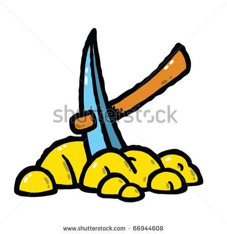 450x464 Mining For Gold Clipart