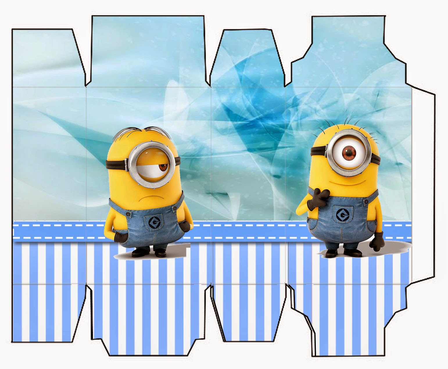 1542x1270 Minions On Blue Background Free Printable Mini Kit. Oh My